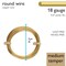 The Beadsmith German-Style Jewelry Wire – Copper Core, Copper Plated -Beading Wire Used to Jewelry Making, Wire Wrapping, Sculpting, Floral, and DIY Arts & Crafts
